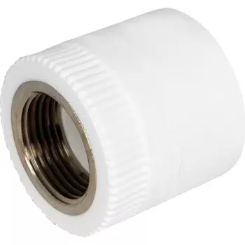 Муфта комбинированная Политэк 1"x40 мм ВР полипропилен 20413