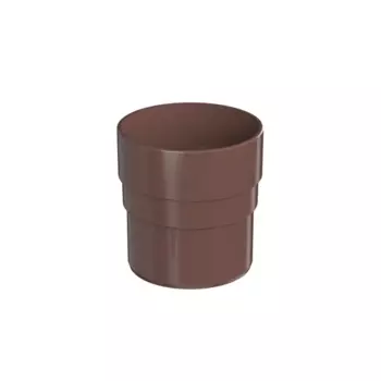 Муфта для водосточной трубы Технониколь Оптима 80 мм цвет коричневый