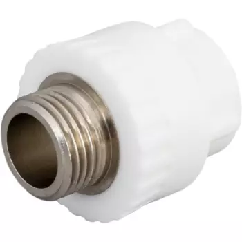 Муфта комбинированная РВК 1/2"x20 мм НР ВП полипропилен 020402