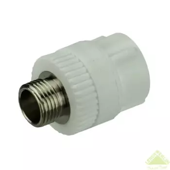 Муфта комбинированная РВК 1/2"x25 мм НР ВП полипропилен 020406