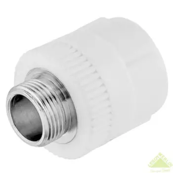 Муфта комбинированная РВК 3/4"x32 мм НР ВП полипропилен 20412