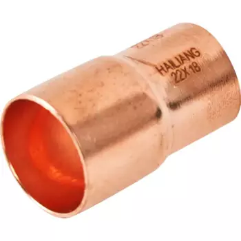 Муфта переходная однораструбная Hailiang 22x18 мм медь