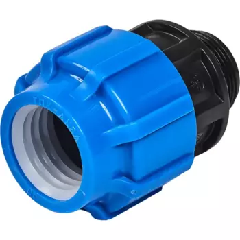 Муфта комбинированная Политэк 1 1/4"x40 мм НР полипропилен 50030040