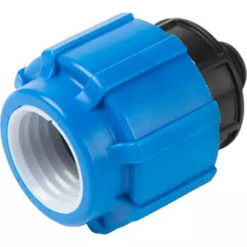 Муфта комбинированная Политэк 1/2"x32 мм НР полипропилен 50033212