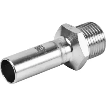 Муфта переходная Rommer 1/2"x15 мм НПр-НР нержавеющая сталь