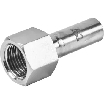 Муфта переходная Rommer 1/2"x15 мм НПр-ВР нержавеющая сталь