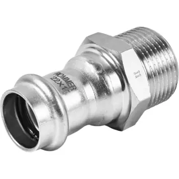 Муфта переходная Rommer 1"x22 мм ВПр-НР нержавеющая сталь