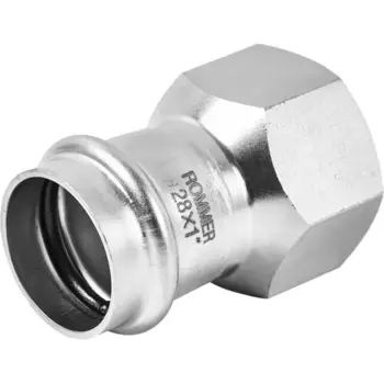 Муфта переходная Rommer 1"x28 мм ВПр-ВР нержавеющая сталь