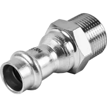 Муфта переходная Rommer 3/4"x15 мм ВПр-НР нержавеющая сталь