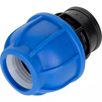 Муфта переходная внутренняя резьба 3/4"х25 мм полиэтилен