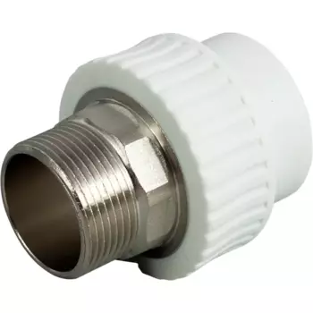 Муфта комбинированная Ростурпласт 1 1/4"x40 мм НР полипропилен