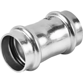 Муфта равнопроходная Rommer 28 мм ВПр нержавеющая сталь