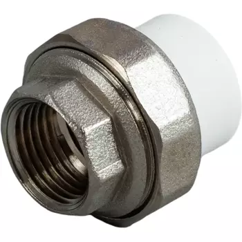 Муфта разъемная раструбная Ростурпласт 1/2"x20 мм ВР полипропилен