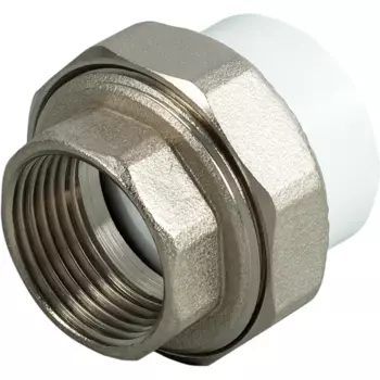 Муфта разъемная раструбная Ростурпласт 1"x32 мм ВР полипропилен