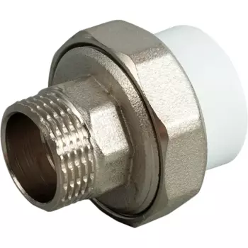 Муфта разъемная раструбная Ростурпласт 3/4"x25 мм НР полипропилен