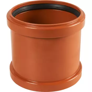 Муфта соединительная Хемкор d110 мм пластиковая для наружной канализации