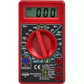 Мультиметр Elitech ММ 100