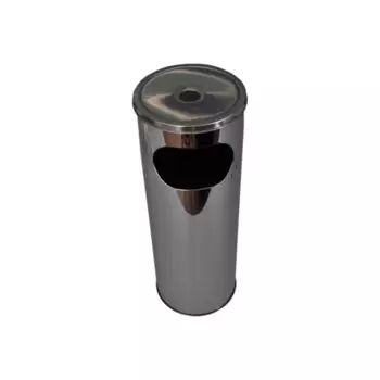 Мусорный бак металл серый