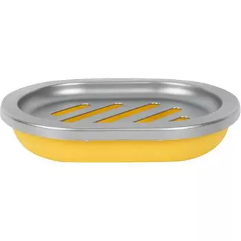 Мыльница «Альма» пластик цвет светло-жёлтый