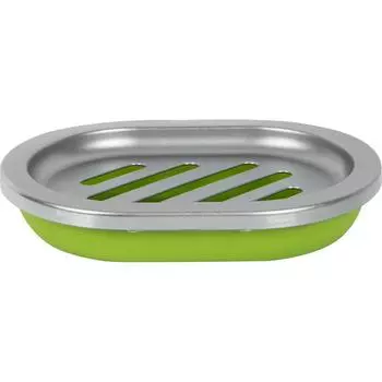 Мыльница «Альма» пластик цвет зелёный