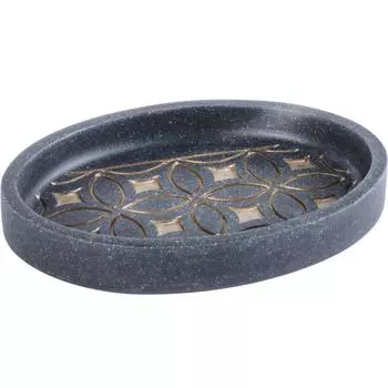 Мыльница «Coin» полирезина цвет серый