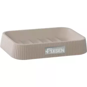 Мыльница Fixsen Brown бежевая пластик