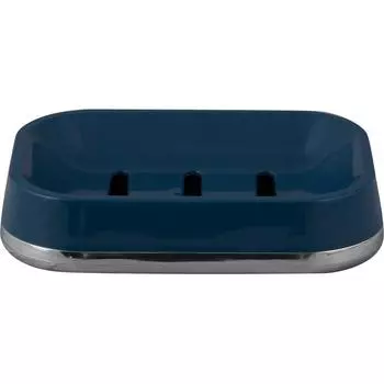 Мыльница Аквадекор Gloss пластик цвет тёмно-синий