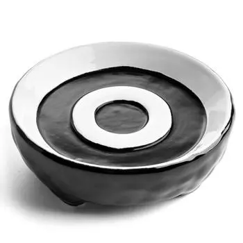 Мыльница Irony круглая цвет чёрный