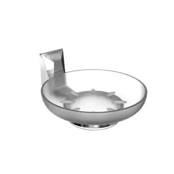 Мыльница Lemer Crystal стекло цвет хром