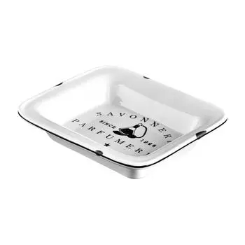 Мыльница Parfumer керамика цвет белый/чёрный