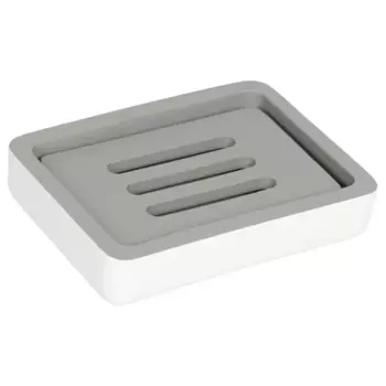 Мыльница Swensa Slot SWT-2601-GR-04 полирезин цвет серо-белый