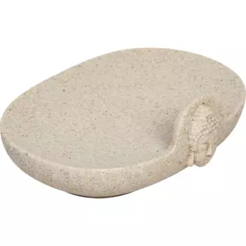 Мыльница Vidage Дзен полирезина цвет бежевый песочный