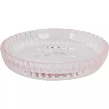 Мыльница Vidage Тимьян стекло цвет розовый