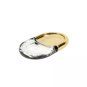 Мыльница Zenfort Белла стекло цвет золотой