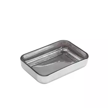 Мыльница Zenfort Шик стекло цвет серебристый