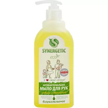 Мыло жидкое для рук Synergetic имбирь и бергамот 0.5 л