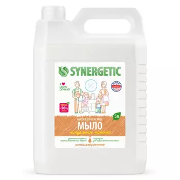 Мыло жидкое для рук Synergetic миндальное молочко 5л
