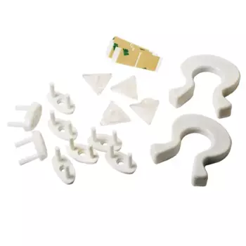 Набор безопасности пластик цвет белый 14 шт.