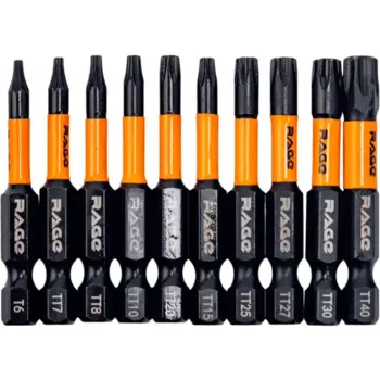Набор бит ударных магнитных Rage 554193, 10 шт.