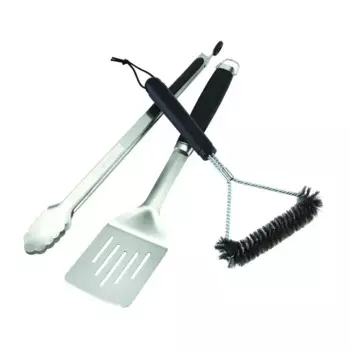 Набор для барбекю Naterial Beta нержавеющая сталь: щипцы, лопатка, щетка для чистки