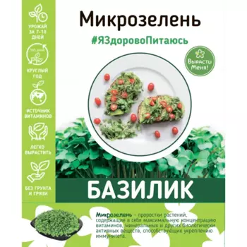 Набор для выращивания микрозелени базилика