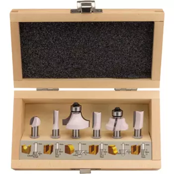 Набор фрез по дереву Makita D-53540 хвостовик 8 мм, 6 шт.