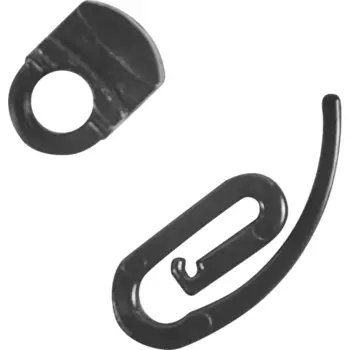 Набор глайдеров с крючками 4 см цвет черный 10 шт.