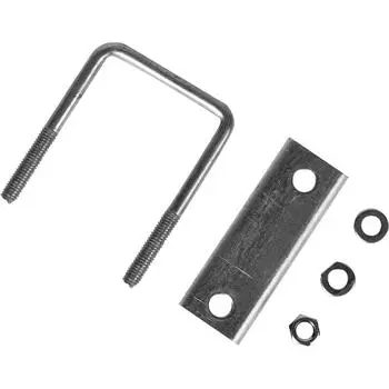 Хомут для забора 40 мм сталь RAL 7040 серый (3 шт.)