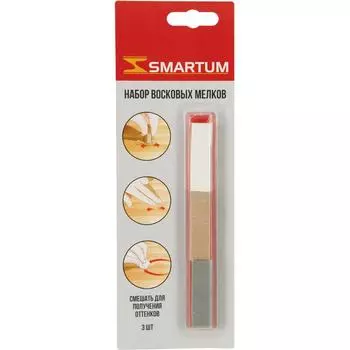 Набор мелков восковых, оттенки светлые, 3 шт.