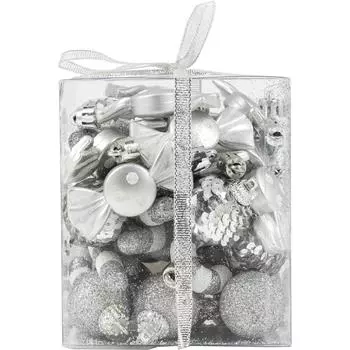 Набор ёлочных шаров, 3 см, 40 шт.