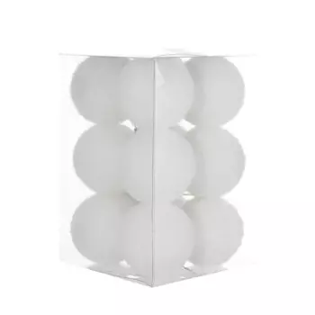 Набор ёлочных шаров флокированных 6 см цвет белый, 12 шт.