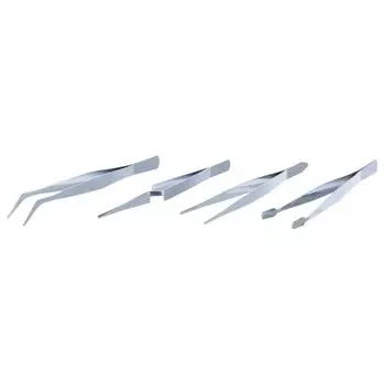 Набор пинцетов из нержавеющей стали Sparta 4 шт.