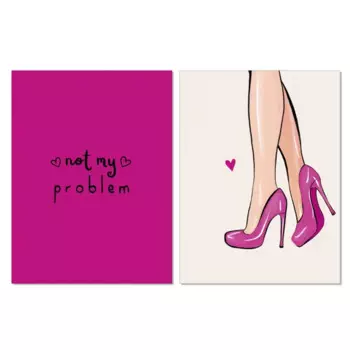 Набор постеров Арт Дизайн Не моя проблема 30x40 см