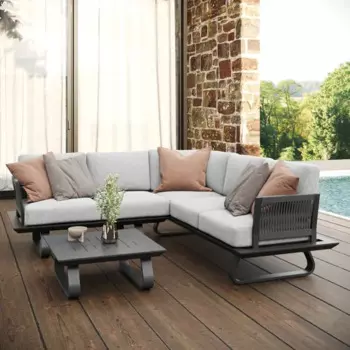 Набор садовой мебели Beginia Bering алюминий серый